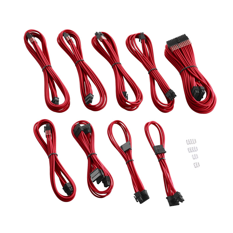 CableMod C-Series PRO ModMesh Cable Kit for RMi/RMx/RM (Black Label) - red