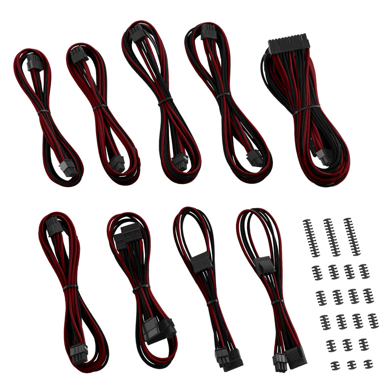 CableMod Classic ModMesh RT-Series Cable Kit ASUS ROG / Seasonic - black/blood red