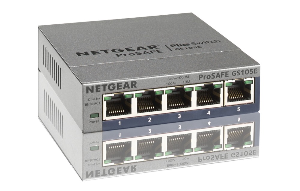 Netgear GS105E v2 ProSafe Plus - 5-Port Gigabit Switch 